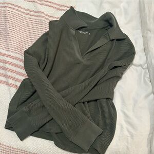 Green thermal top Abercrombie
